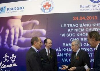 Piaggio e Opedale Bambino Gesù lanciano un nuovo progetto in Vietnam