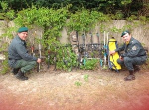 Attivita' ittica illecita su fiume Tacina