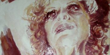 Arte, dipinti con colori ricavati dal vino