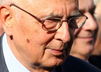 Vallone saluta il presidente Giorgio Napolitano