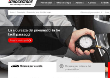 Disponibile il nuovo sito in italiano di Bridgestone