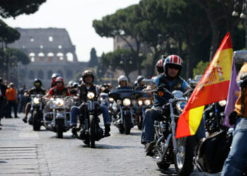 Roma invasa dalle Harley-Davidson per il 110°