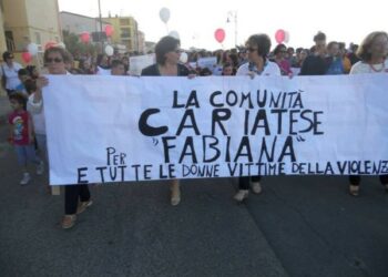 Corteo per Fabiana Luzzi a Cariati