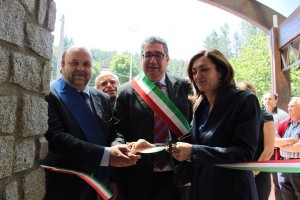 Inaugurato nuovo Centro Visite a Trepido', taglio del nastro