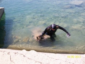 Sacchi sigillati nel fondale del porto di Ciro' Marina (5)