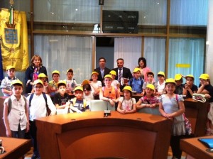 Studenti del plesso Gran Sasso in visita al municipio di Rossano