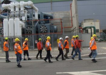 Visita ispettiva alla centrale termoelettrica Ergosud di Scandale