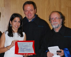 Claudia Lopresto, il prof. Filice e il prof. Gaudioso