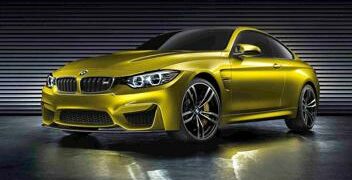 La Bmw M4 Concept svelata a Pebble Beach è dorata