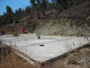 Piattaforma in cemento a Sacandale