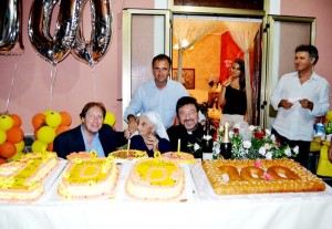 Retina Erminia Franceschina Sparano con i parenti