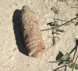 Ordigno bellico scoperto a Strongoli