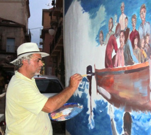 A Diamante murales dedicato alle vittime di Lampedusa