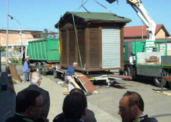 Chioschi fatiscenti a Rossano, sgomberata area Crosetto