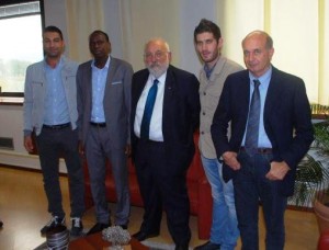Antonio De Tursi, Desirè Nimubona, Gino Mirocle Crisci, Antonio Alessio e Guerino D’Ignazio