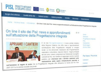 Dalla Regione Calabria nuovo portale dedicato ai Pisl