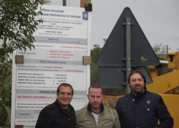 Al via i lavori del Canale Griffo a Rocca di Neto