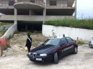 Carabinieri cantiere