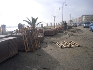 Ciro' Marina, i danni del passagio del ciclone Nettuno (1)