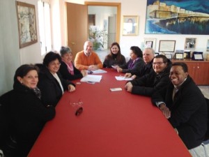 Firma protocollo Comune Diamante e Caritas