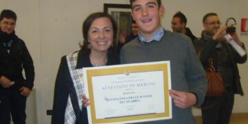Eccellenze Scolastiche di Calabria, attestato di merito a Rodolfo Fiore di Ciro’ Marina
