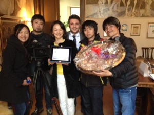 Troupe televisiva giapponese a Castrovillari