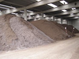 Un sito di compostaggio