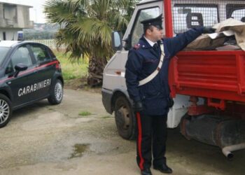 Sul camion una tonnellata di eternit, una denuncia a Isola