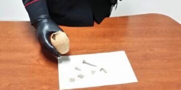 Reperti archeologici trafugati, nei guai operaio di Isola