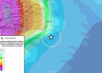 Forte scossa di terremoto nel crotonese, magnitudo 5.0