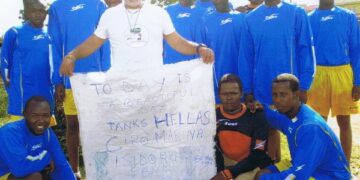 Solidarieta’, da Ciro’ Marina al Kenya con le maglie dell’Hellas