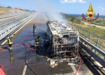 Tragedia sfiorata a Catanzaro, in fiamme autobus: passeggeri salvi