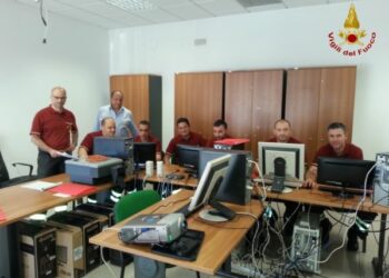 Uso dei software nelle sale operative, corso a Crotone per i pompieri