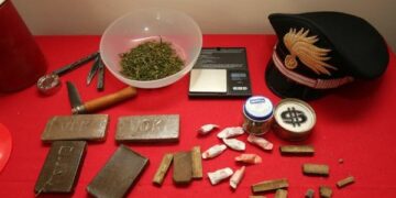 Deteneva hashish in casa, arrestato 25enne di Rovito