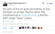 Muore "el topo" Lopez, Simeone twitta: la moglie non sapeva