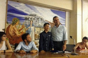 Nicodemo con l'assessore Pucci