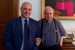 Klaus Algieri e S.E. Mons. Salvatore Nunnari