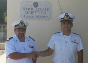 Cambio della guardia alla capitaneria di porto di Cariati