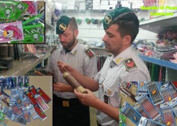 Prodotti insicuri e contraffatti destinati agli studenti, maxi sequestro a Lamezia