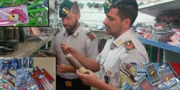 Prodotti insicuri e contraffatti destinati agli studenti, maxi sequestro a Lamezia