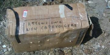 Pacco ‘Attenzione: non capovolgere’ davanti casa, ma dentro ci sono cani