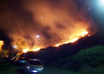 Mezzanotte di fuoco e di paura a  Sant’Elia