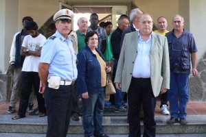 Il sindaco al centro d'accoglienza (2)