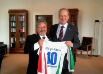 Il sindaco di Hannover si congratula con il cirotano Scigliano