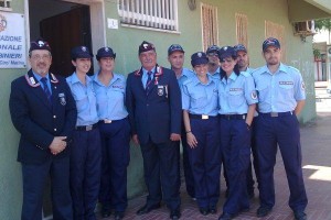 Antonio Adorisio con l'associazione carabinieri