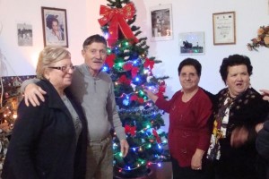 Maria Panebianco ed alcuni ospiti della cena