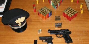 Trovate due pistole a salve nella boscaglia del catanzarese