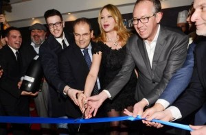 Affidato e Falchi al taglio del nastro di Casa Sanremo