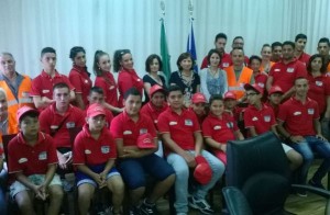 I giovani della carità col prefetto Maria Tirone