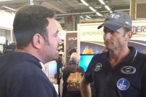 Il presidente Davide Scaramuzza con Pellizari